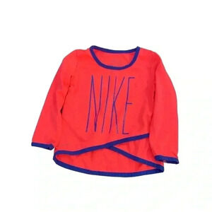 [5 for 25] Nike dry fit, orange with blue, size 12  months
